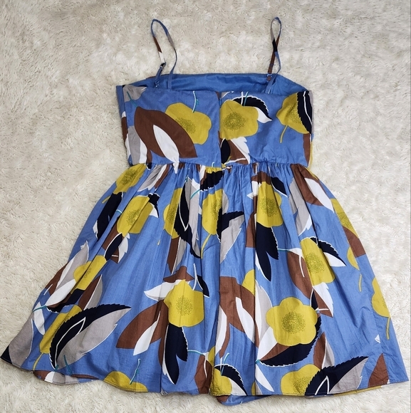 Boden Blue and Yellow Floral Dress - Picture 7 of 13